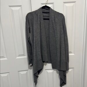 H&M Gray Shrug Asymmetrical Knit Sweater